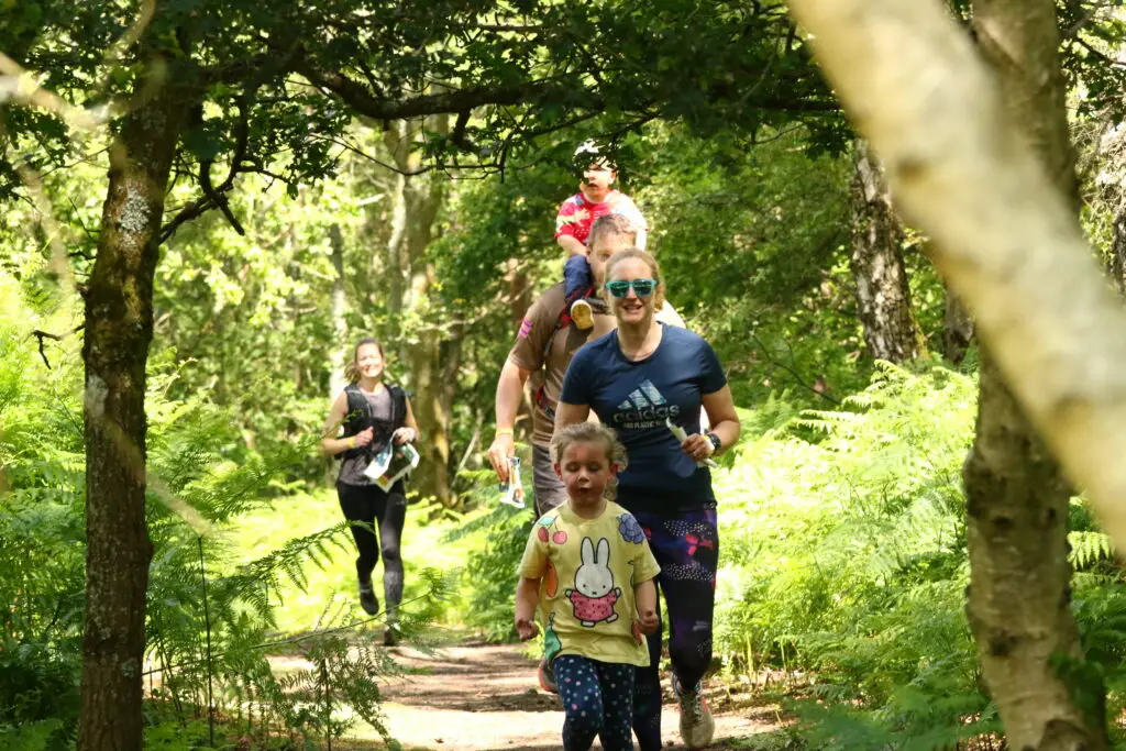 Families doing sports together